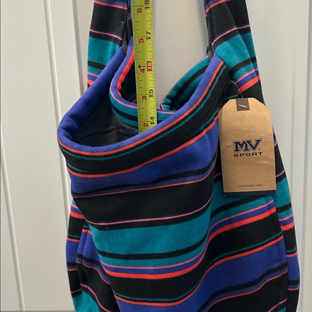 MV Sport Pro-Weave Slouch Bag Multicolor Striped Durable Deep Pocket Washable - Picture 7 of 12